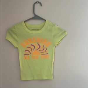 American Eagle Cropped Hey Baby Tee